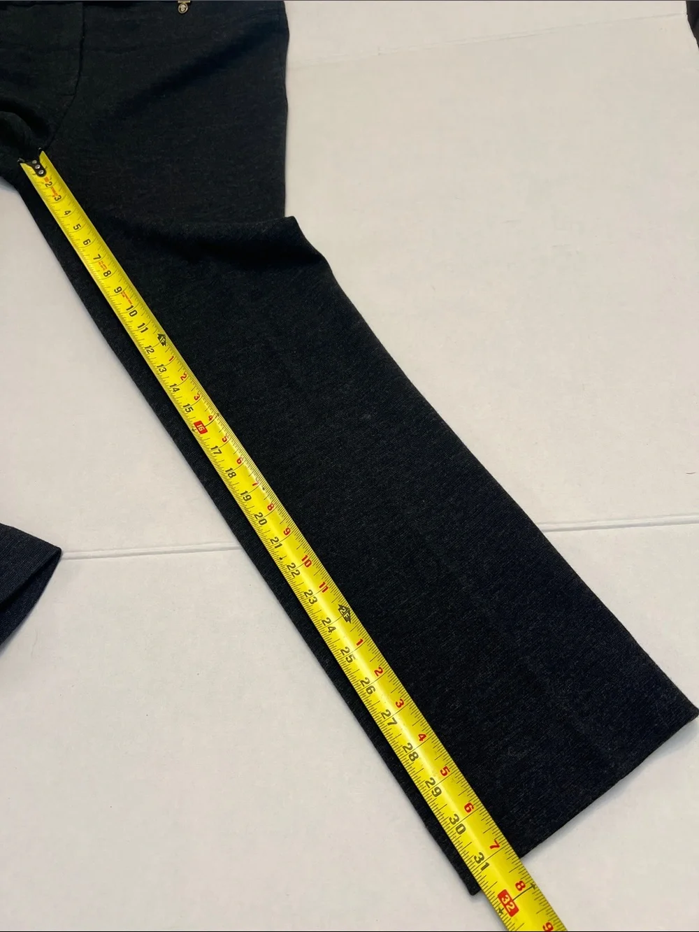 TORY BURCH SIMONA GRAY WOOL TAILORED TROUSER PANTS WOMEN’S SIZE 12